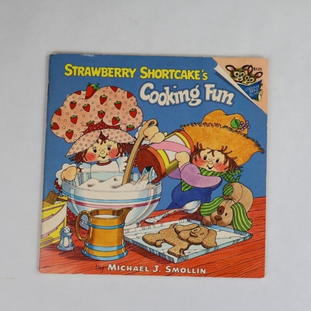 Strawberry Shortcake Vintage 1980 Cooking Fun Book Michael Smollin Random House‎